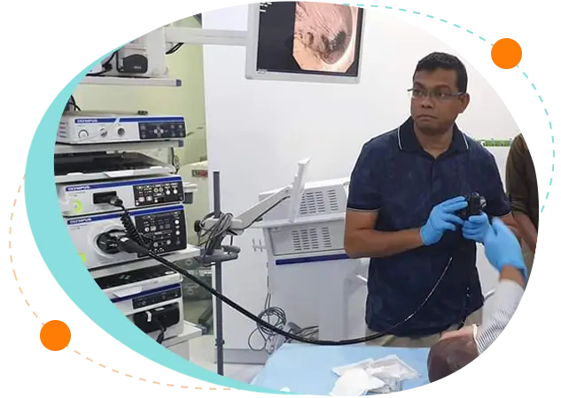 Endoscopic biopsy test for children in Dhaka